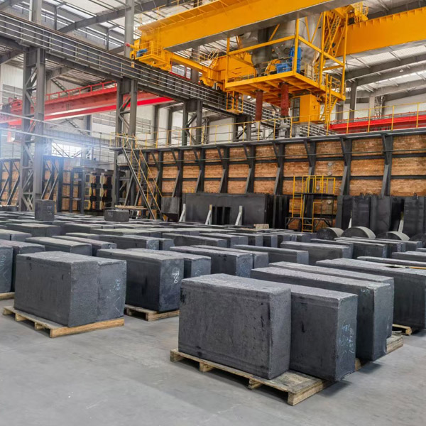 A graphite electrode with large diameter.