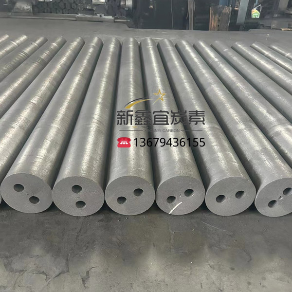 A graphite electrode with large diameter.