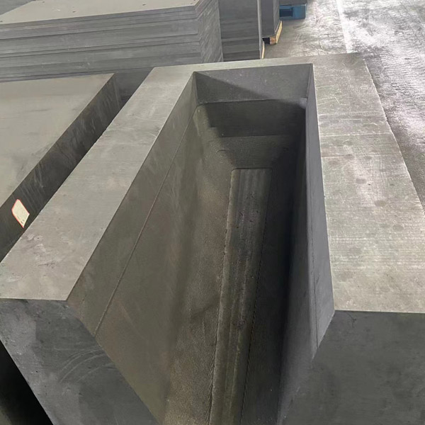 A graphite electrode with large diameter.