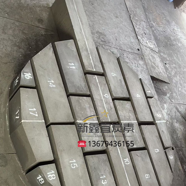 A graphite electrode with large diameter.