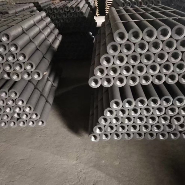 A graphite electrode with large diameter.