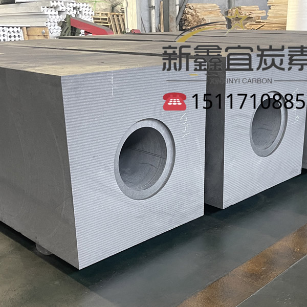 A graphite electrode with large diameter.