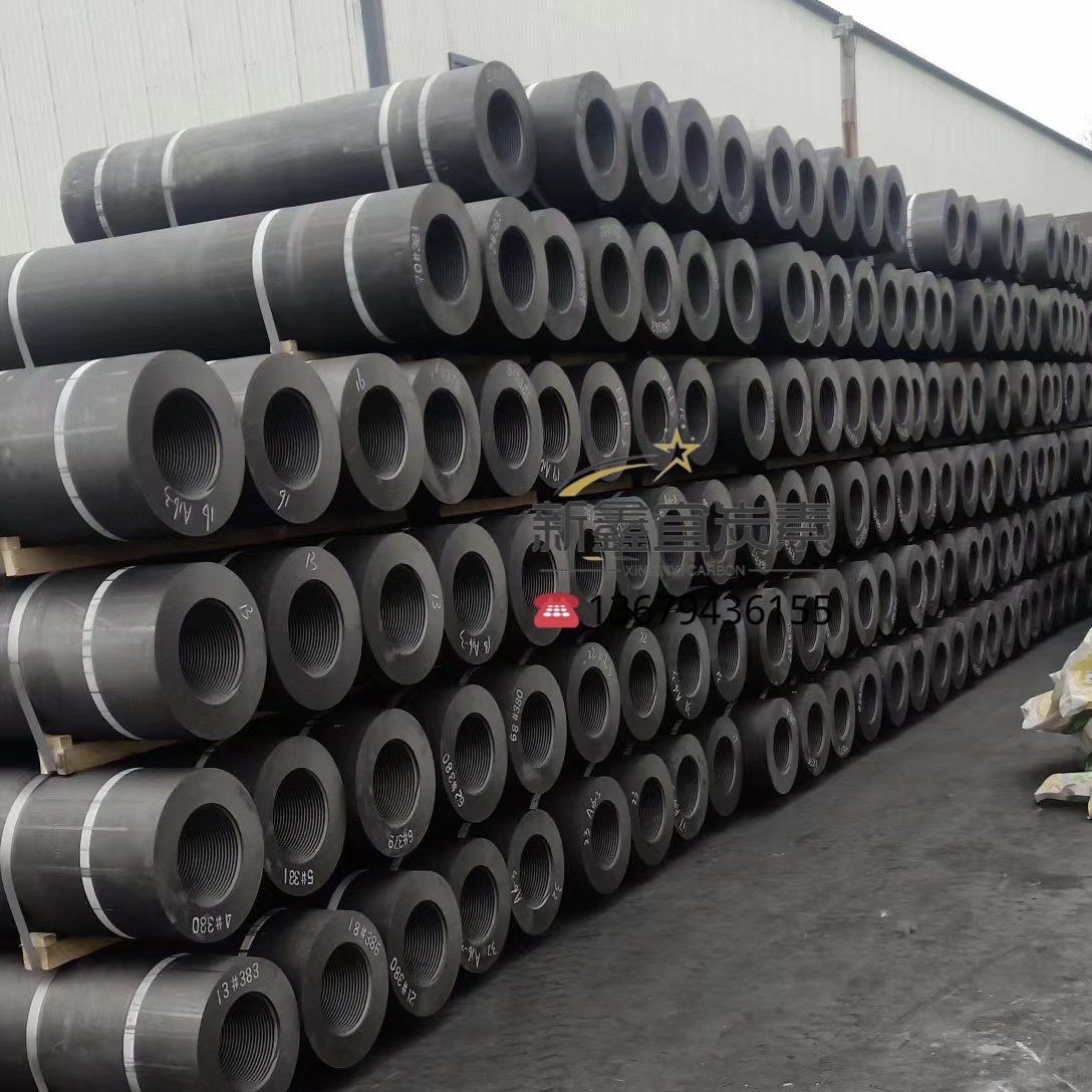 A graphite electrode with large diameter.